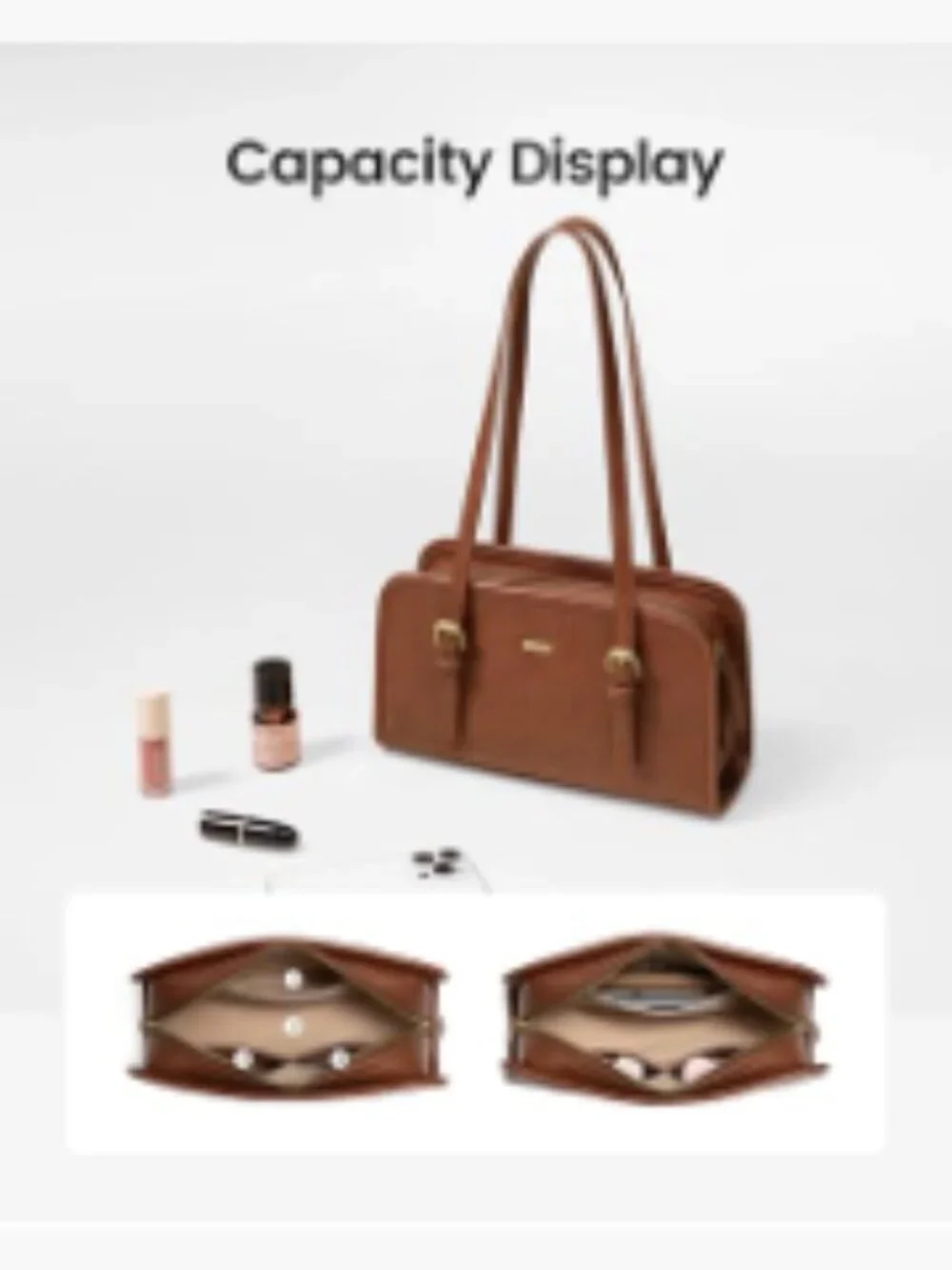 LOVEVOOK Swing Zip Shoulder Bag Small Vintage Hobo Clutch Leather Tote Women's
